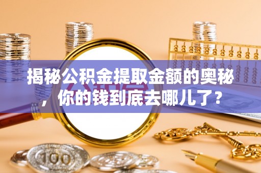 桃源揭秘公积金提取金额的奥秘，你的钱到底去哪儿了？
