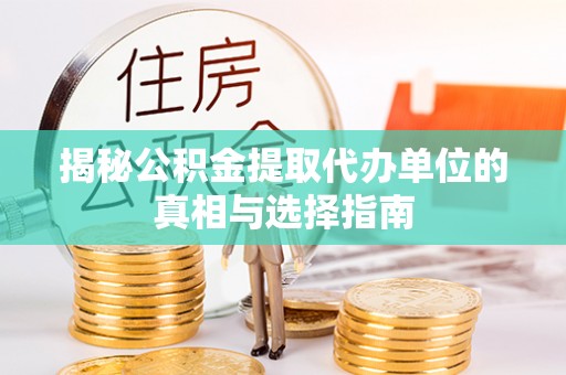 桃源揭秘公积金提取代办单位的真相与选择指南