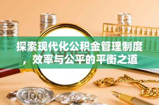 桃源探索现代化公积金管理制度，效率与公平的平衡之道