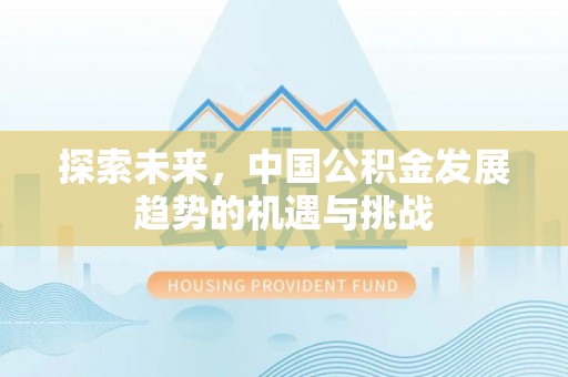 桃源探索未来，中国公积金发展趋势的机遇与挑战