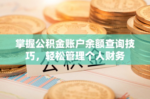 桃源掌握公积金账户余额查询技巧，轻松管理个人财务