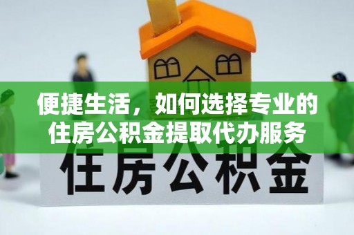 桃源便捷生活，如何选择专业的住房公积金提取代办服务